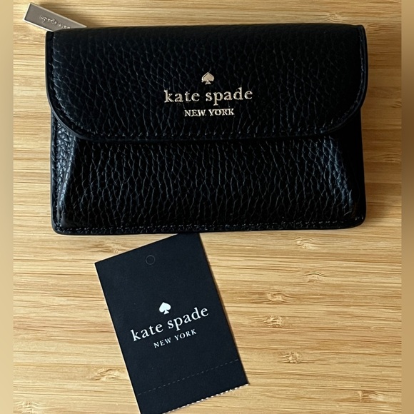 Kate Spade Dumpling Pebbled Leather Small Wallet / Card Case - Picture 1 of 3